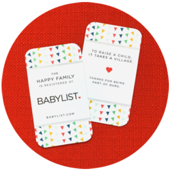 BabyList registry cards